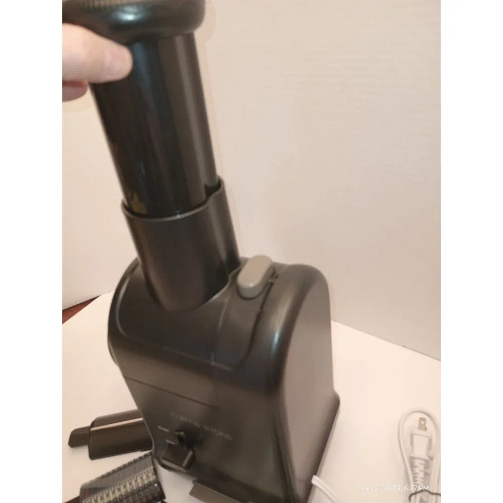 CURTIS STONE  Electric Grater - Black with 6 Interchangeable Blades